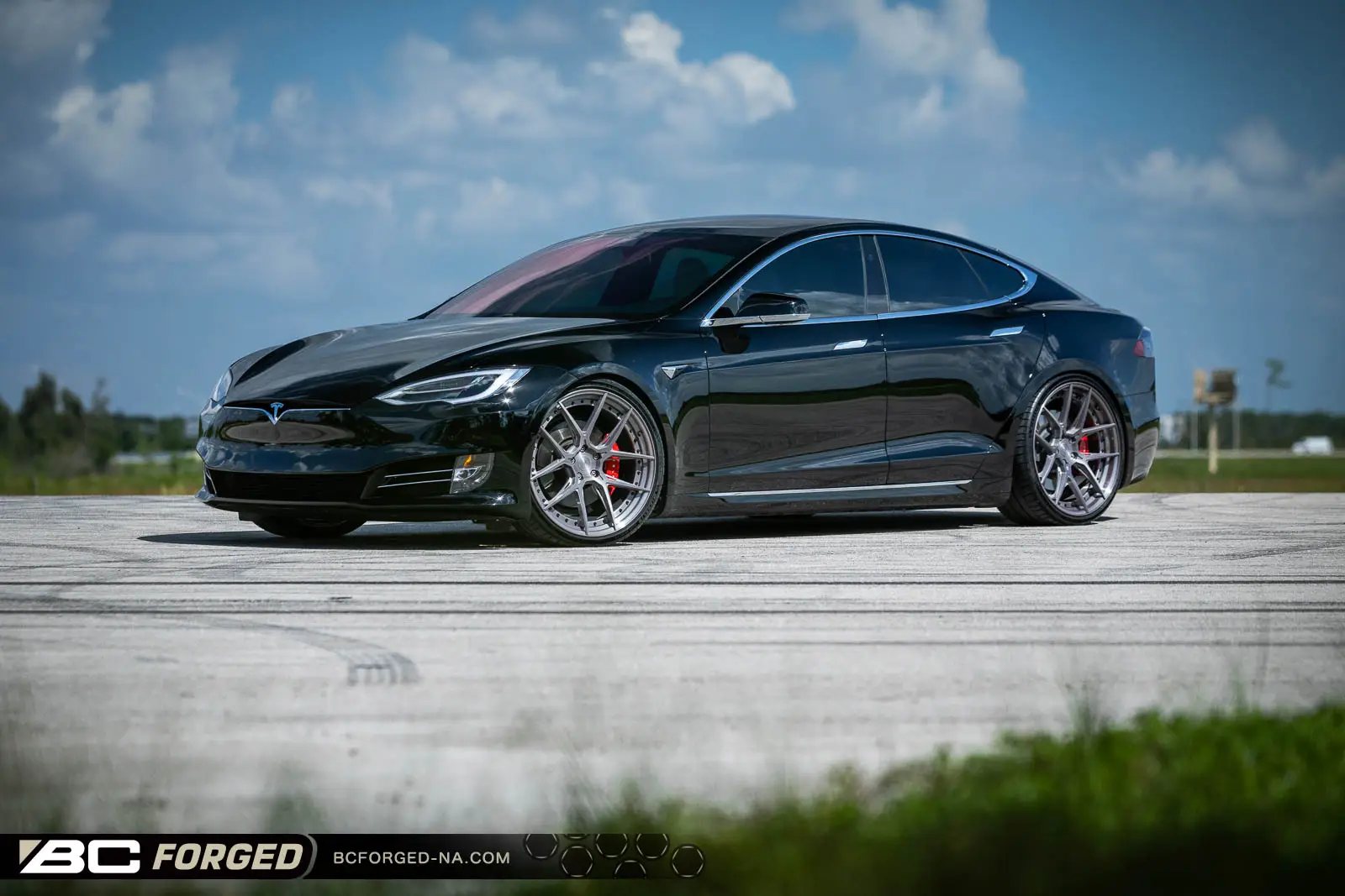 Tesla Model S (2022) on BC Forged HCA381S 2-piece modular wheels