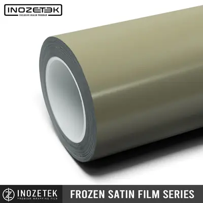 Inozetek Frozen Satin Khaki Green Frozen satin