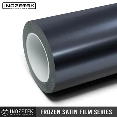 Inozetek Frozen Satin Metallic Charcoal Blue Frozen satin metallic