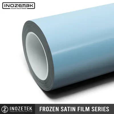 Inozetek Frozen Satin Snow Blue Frozen satin