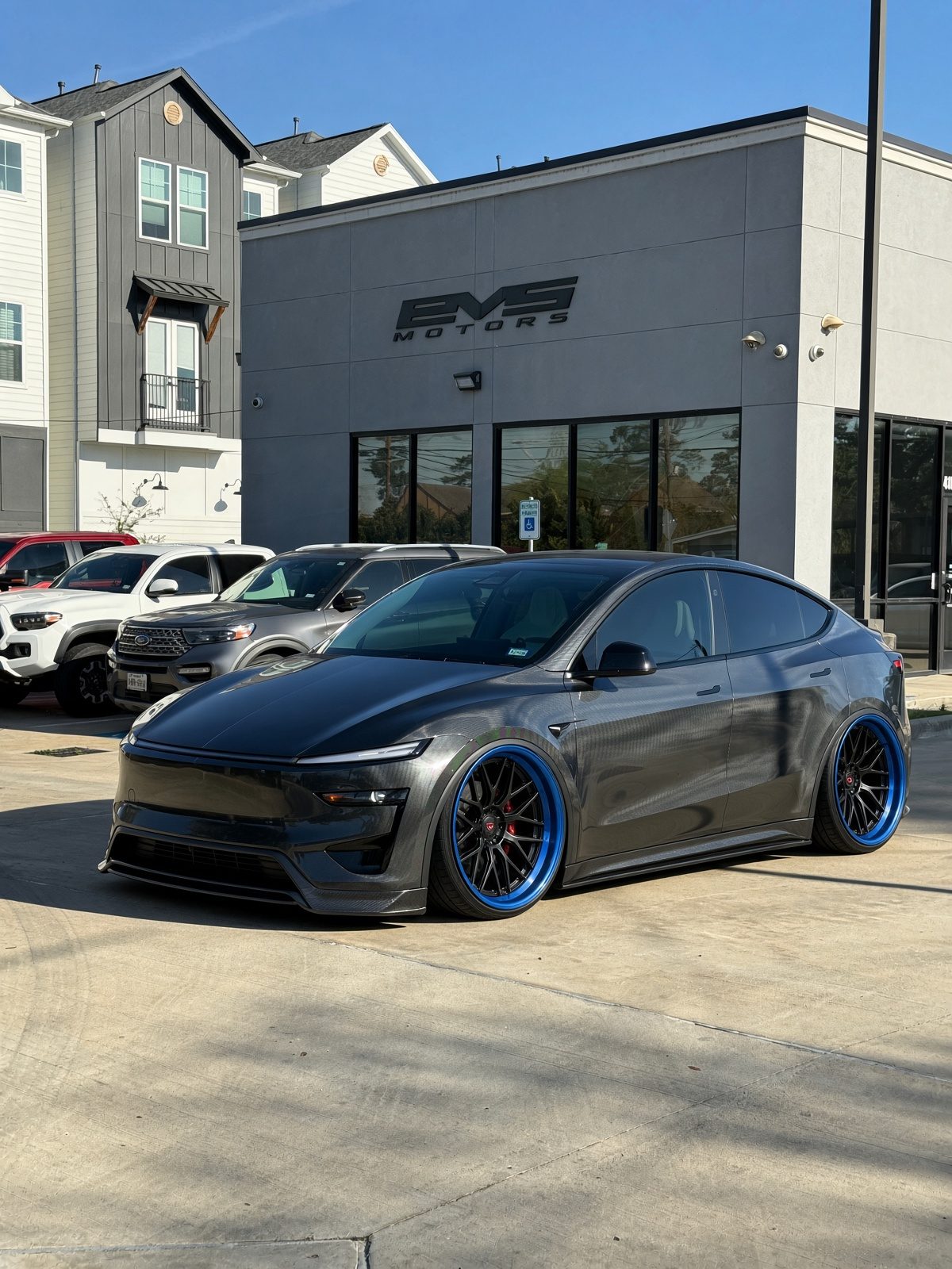 Tesla Model Y customized at EVS Motors in Houston