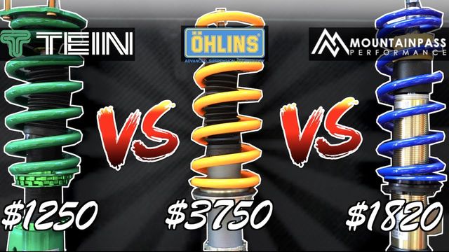 Video thumbnail: Best Tesla Model 3/Y Coilovers Pt 2: Redwood Ohlins vs Tein vs Mountain Pass Performance Comfort
