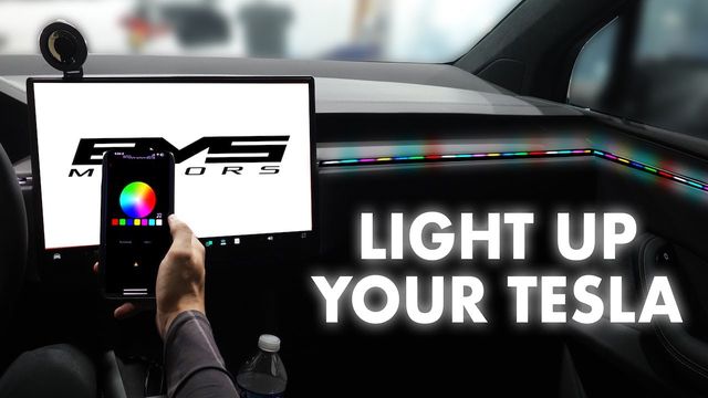 Video thumbnail: These Tesla Model X RGB interior lights are almost perfect.