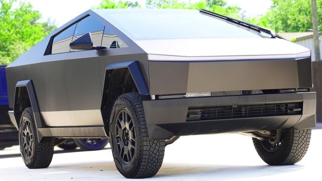 Video thumbnail: This Tesla Cybertruck Bronze Vinyl Wrap Color is SO Underrated