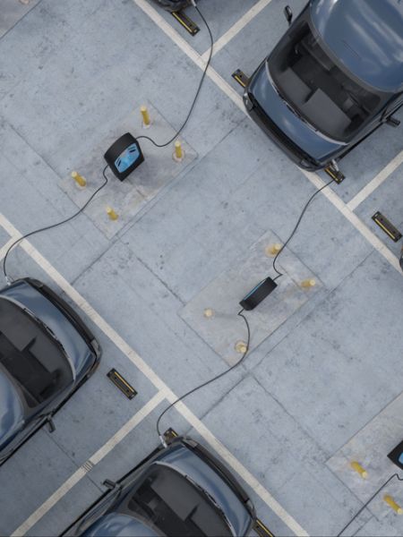 EVS Rivian Fleet In Parking Lot